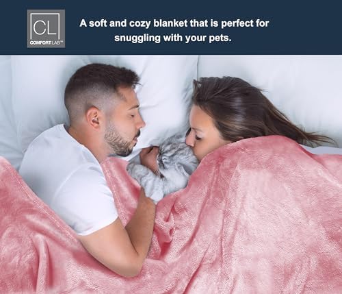 Comfort Lab Plush Flannel Bed Blanket - 90 x 90