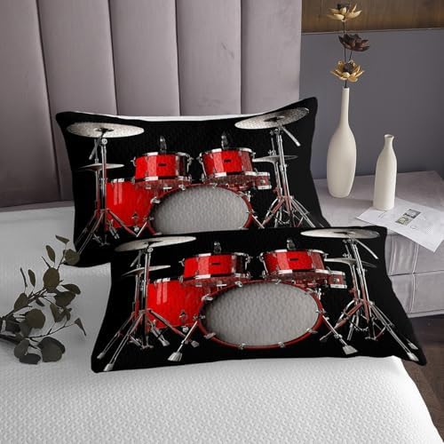 Erosebridal Musical Drum Kit Bedspread Set