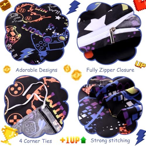 JSD Black Gamer Kids Duvet Cover Set Twin Size