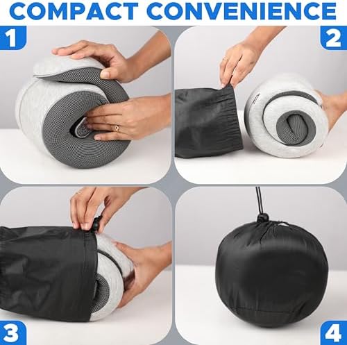 EcoNour Memory Foam Travel Pillow Set