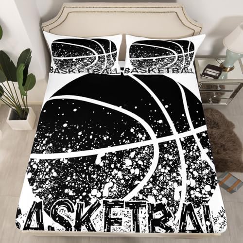 Erosebridal Basketball Bed Sheet Set for Kids