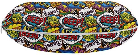 Lunarable Superhero Travel Pillow with Bold Print 1