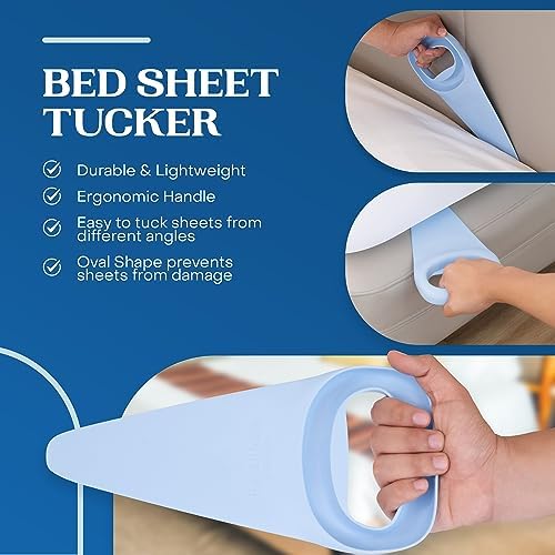 FeelAtHome Bed LIFTucker 2in1 Mattress Lifter Sheet Tuck Tool