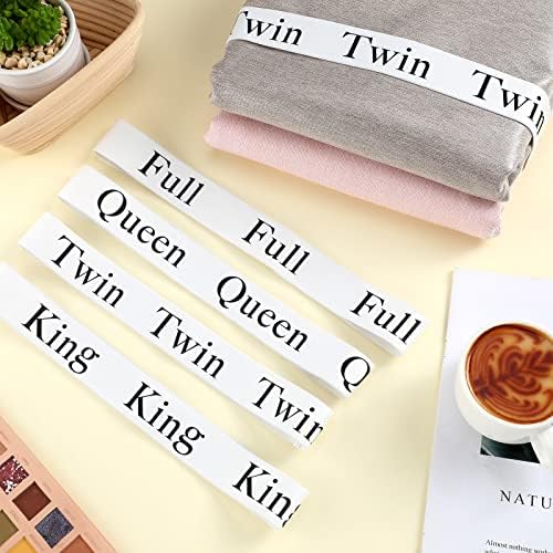 Oudain 8 Pcs Sheet Organizer Bands - Black