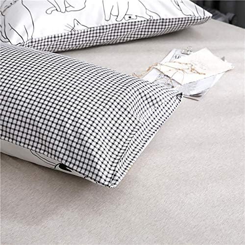 FenDie 20x26 Cotton Pillowcases Set of 2 Reversible Stars Design