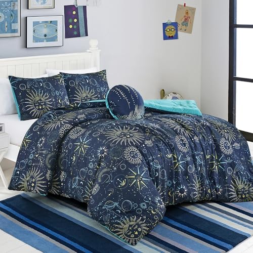 ESCA Astro Kids Comforter Set Kids Blue with Toy Pillow