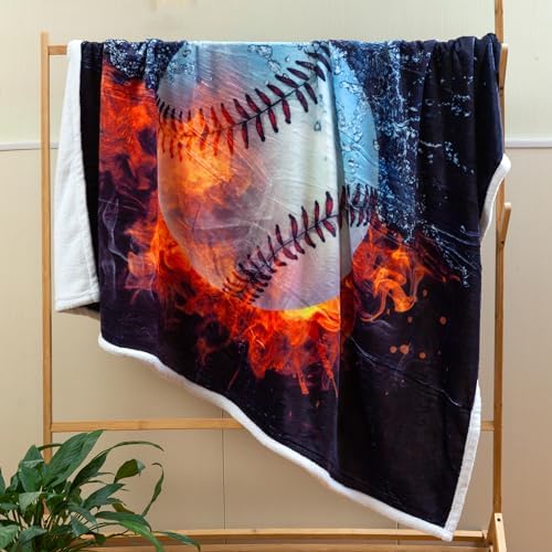 Sviuse Baseball Throw Blanket with Print 50x60 Inches