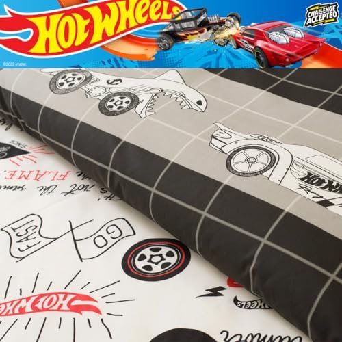 Franco Hot Wheels Kids Duvet Cover Set 2 Piece Twin
