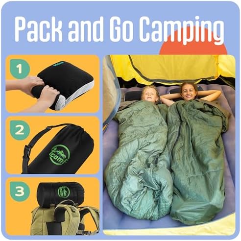 Kids Camping Pillow Memory Foam 10x16 Inches
