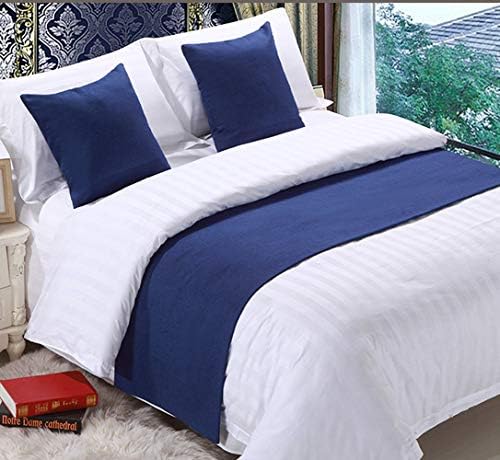 Mengersi Solid Pillowcases 2 Pack Navy