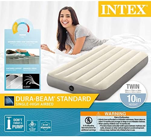 Intex Dura-Beam Air Mattress Twin 4 Pack