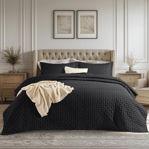 Bedsure King Quilt Set - Soft Lightweight All-Season Bedding