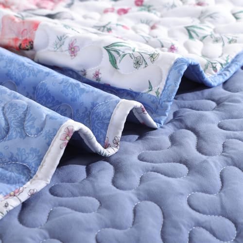 YIKUSH King Size Floral Quilt Set 3 Piece