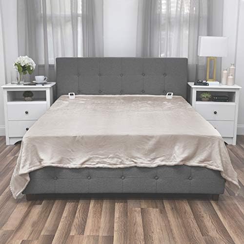 SensorPEDIC Heated Electric Blanket King Cappuccino