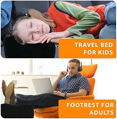 Skyrest Inflatable Foot Rest Travel Pillow - 2 Pack Adjustable Comfort