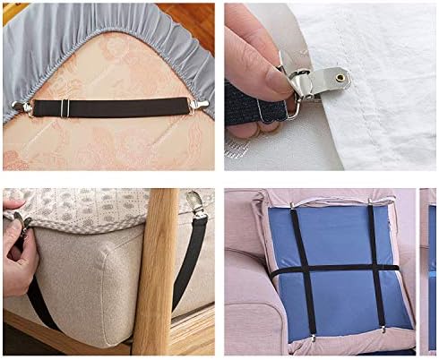 Goodtimes Adjustable Bed Sheet Clips for Mattress Sofa Recliner