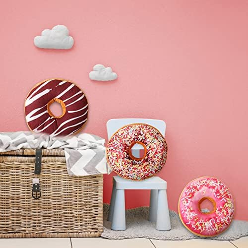 Queekay Round Throw Pillow 3 Pcs 16 Inch