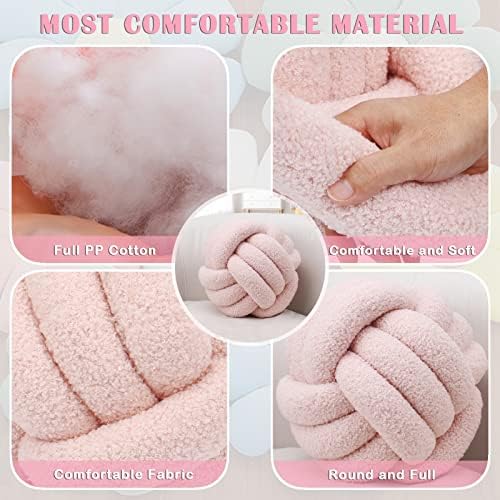 KOGITI Knot Pillow Ball Soft Plush Throw Decorative Pillow