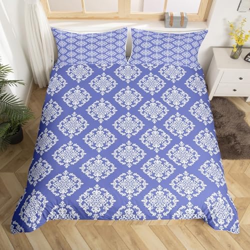 Purple Gothic Duvet Cover Set Queen Size
