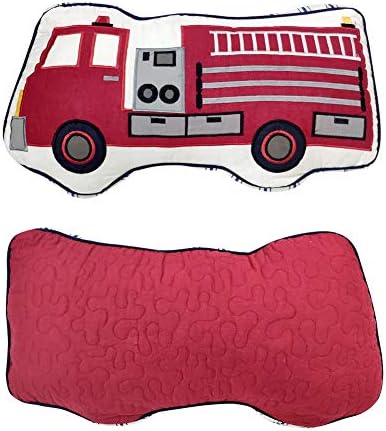 Brandream Boys Fire Truck Throw Pillow 1