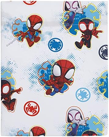 Marvel Spidey Team 4-Piece Toddler Bed Set - Red White Blue
