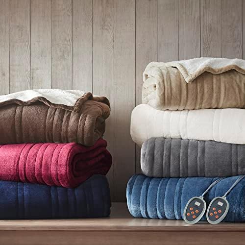 Woolrich Heated Plush to Berber Electric Blanket Throw 1