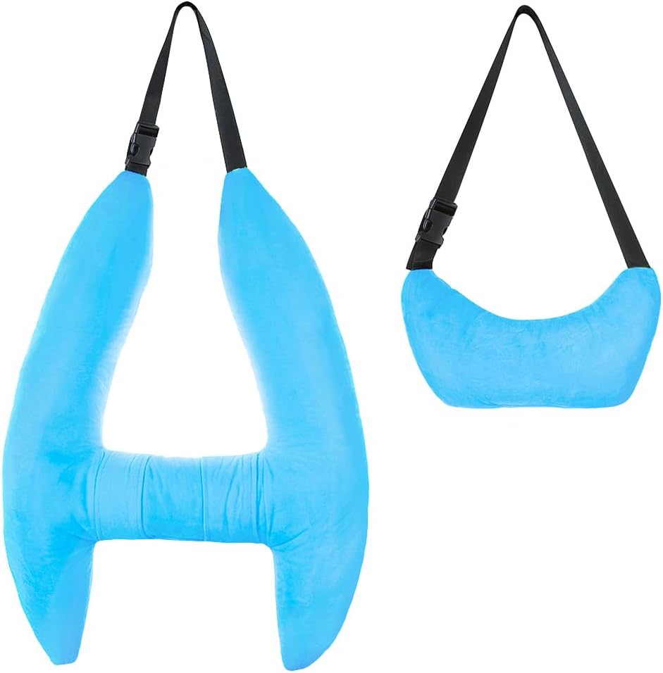 Plush Car Travel Pillow with Headrest for Adults and Kids