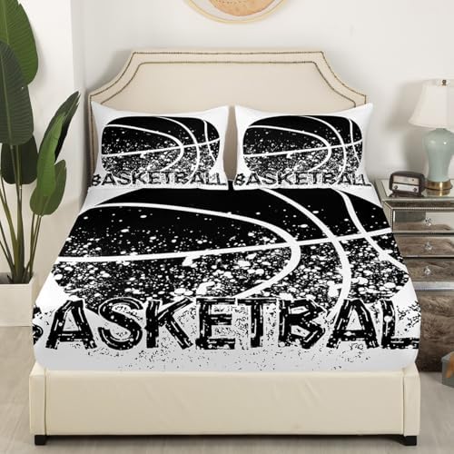 Erosebridal Basketball Bed Sheet Set for Kids