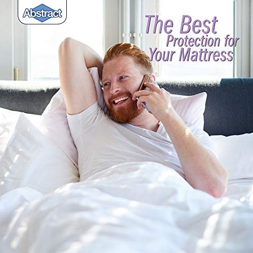 Abstract Vinyl Mattress Protector with Zip Closure - 33x75 Waterproof Cover