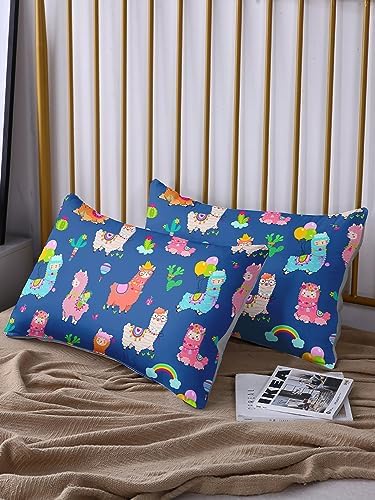 HOSIMA Kids Llama Fitted Sheet 15 Inch