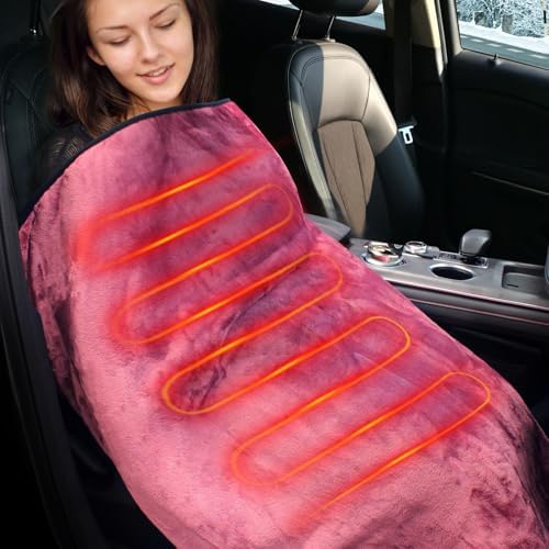 iHealthComfort Electric Blanket 12V Fast Heating Purple