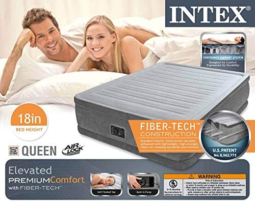 Intex Comfort Plush Elevated Airbed with Electric Pump