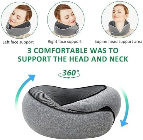 2PC Travel Pillow with Chin Wrap Support
