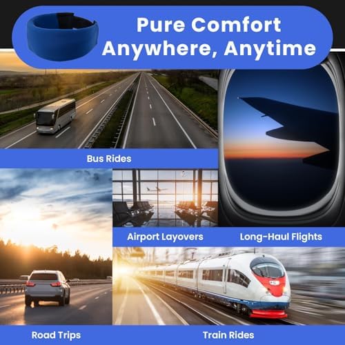 NoKnod Travel Neck Pillow - Adjustable Comfortable