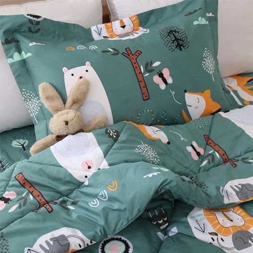 JSD Forest Animals Kids Comforter Set Twin Size 1