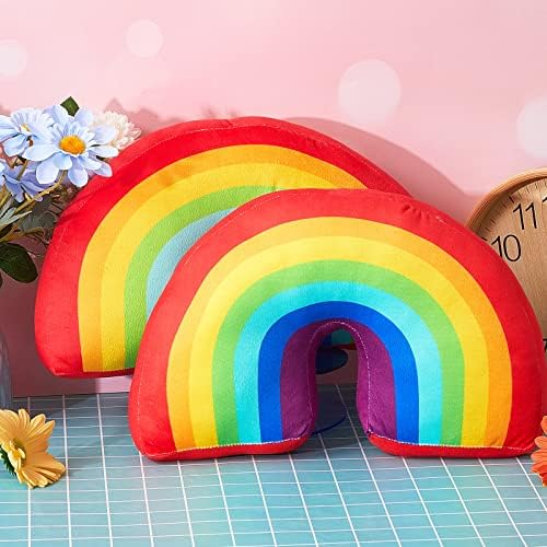 Chunful 2 Pcs Rainbow Arch Throw Pillow for Kids
