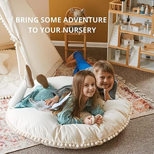 Large Kids Floor Pillow - Ultra-Fluffy Washable
