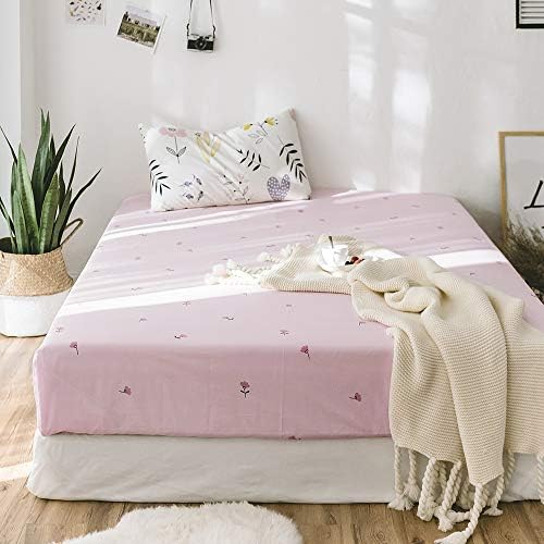 HighBuy 100 Cotton Queen Fitted Sheet with Deep Pocket