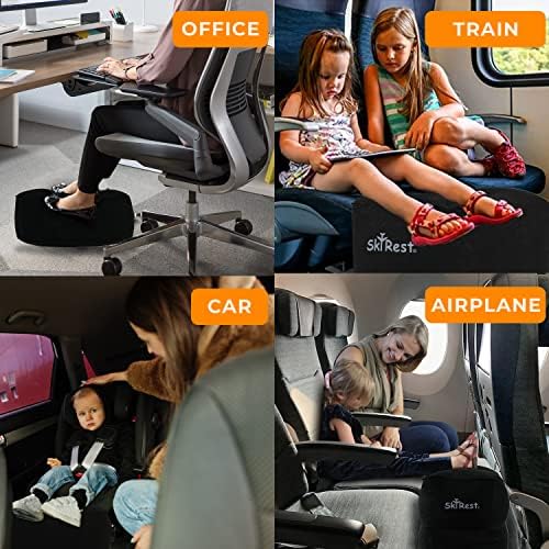 Skyrest Inflatable Foot Rest Travel Pillow - 2 Pack Adjustable Comfort