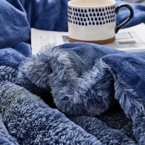 Byourbed Chunky Bunny Git Cozy Comforter Set - Twin XL Blue Salt