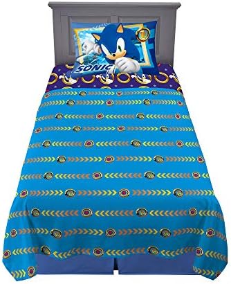 Franco Kids Bedding Sonic The Hedgehog Microfiber Sheet Set