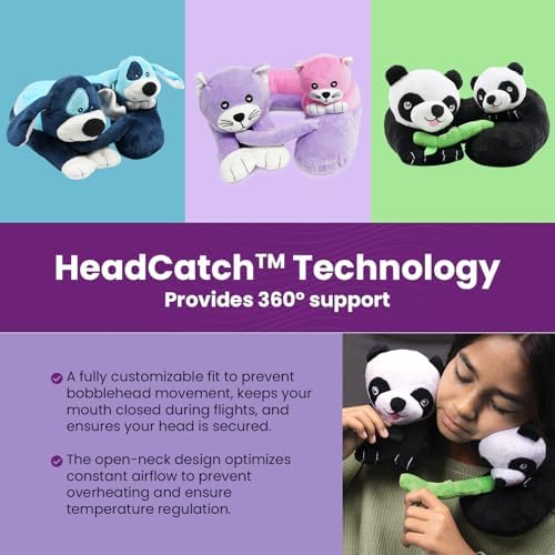 Cabeau Travel Pillow for Kids Puppies Style