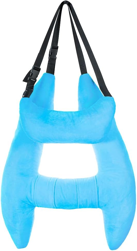Plush Car Travel Pillow with Headrest for Adults and Kids