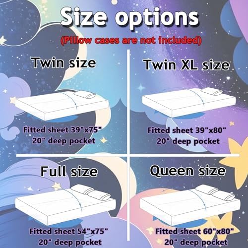MorroMorn Fleece Fitted Sheet Twin XL Pink Kawaii Cute Design 1