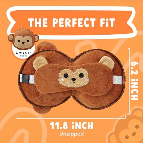 ecoZen Lifestyle Travel Pillow Set for Kids - Monkey Design