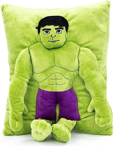 Jay Franco Marvel Hulk 3D Snuggle Plush Pillow - 15 Inches Green