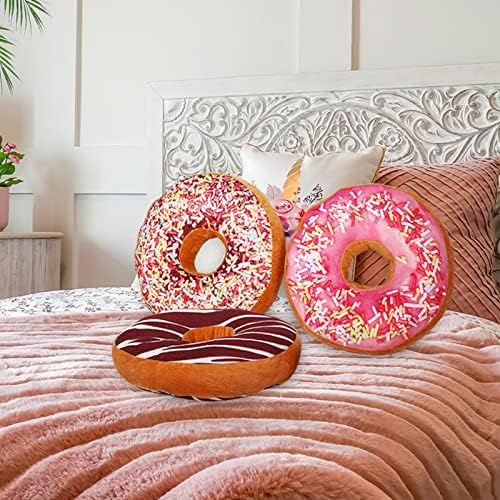 Queekay Round Throw Pillow 3 Pcs 16 Inch