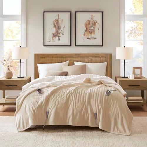 Woolrich Heated Plush to Berber Electric Blanket Throw 1
