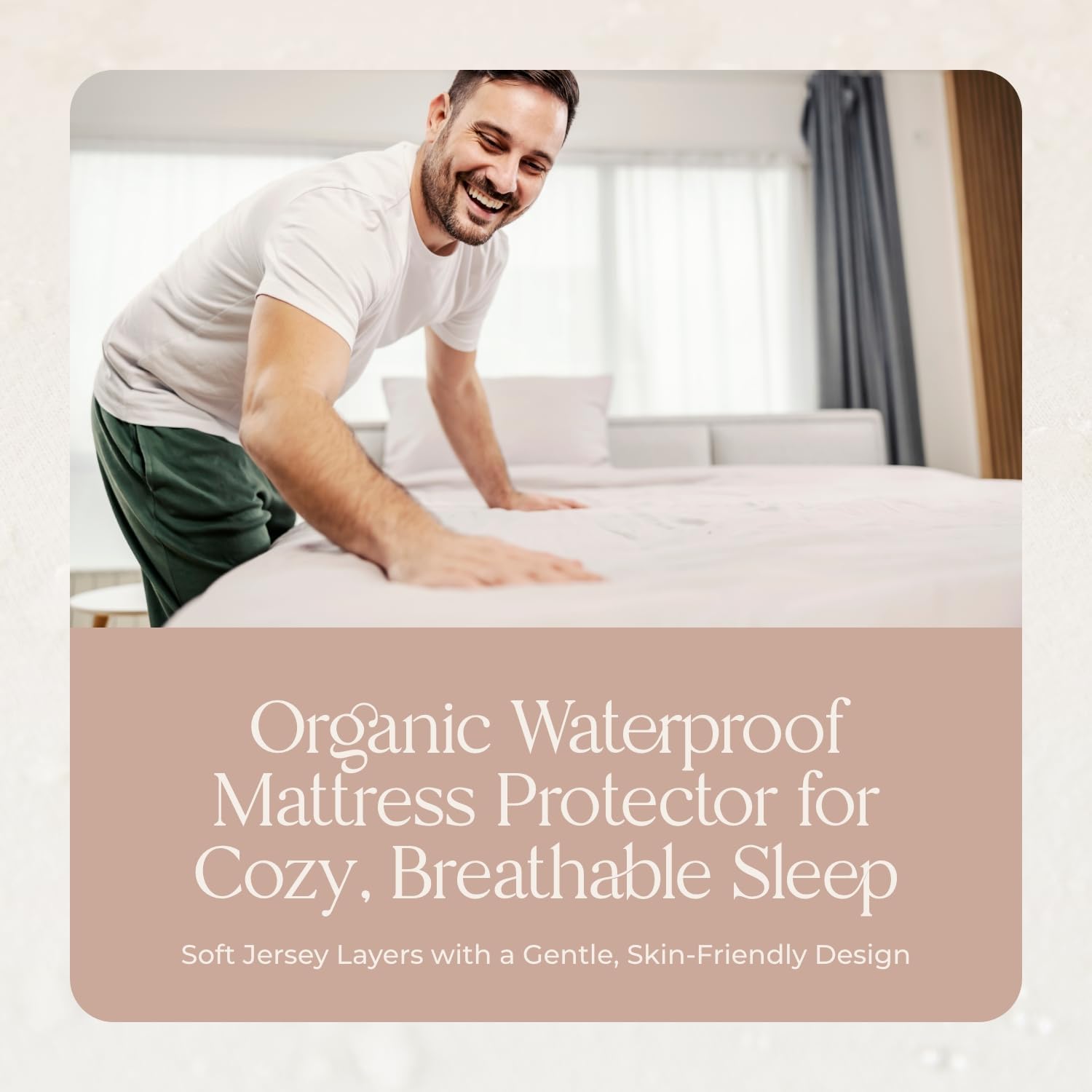 Whisper Organics Organic Cotton Mattress Protector Pad