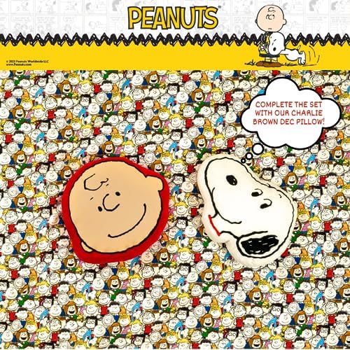 Franco Snoopy Plush Decorative Throw Pillow - 15 Inch